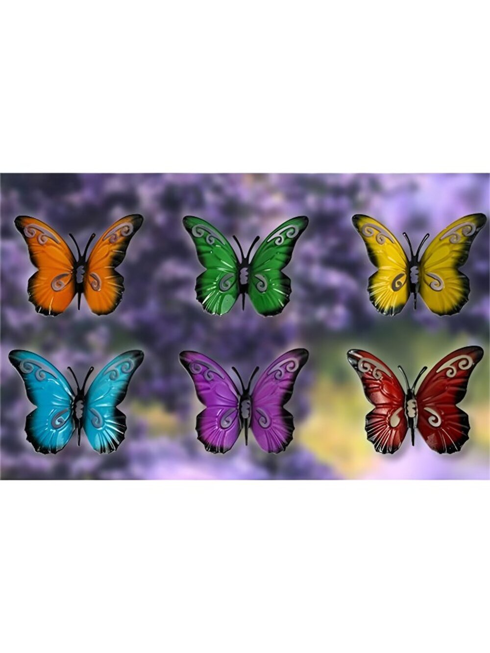 Outdoor Decor Wall Metal Butterfly Art for Living Bedroom Room Patio Fence